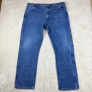 Wrangler Jeans Men Meas 40x31 Blue Cowboy Cut Original Fit Western 13MWZPW